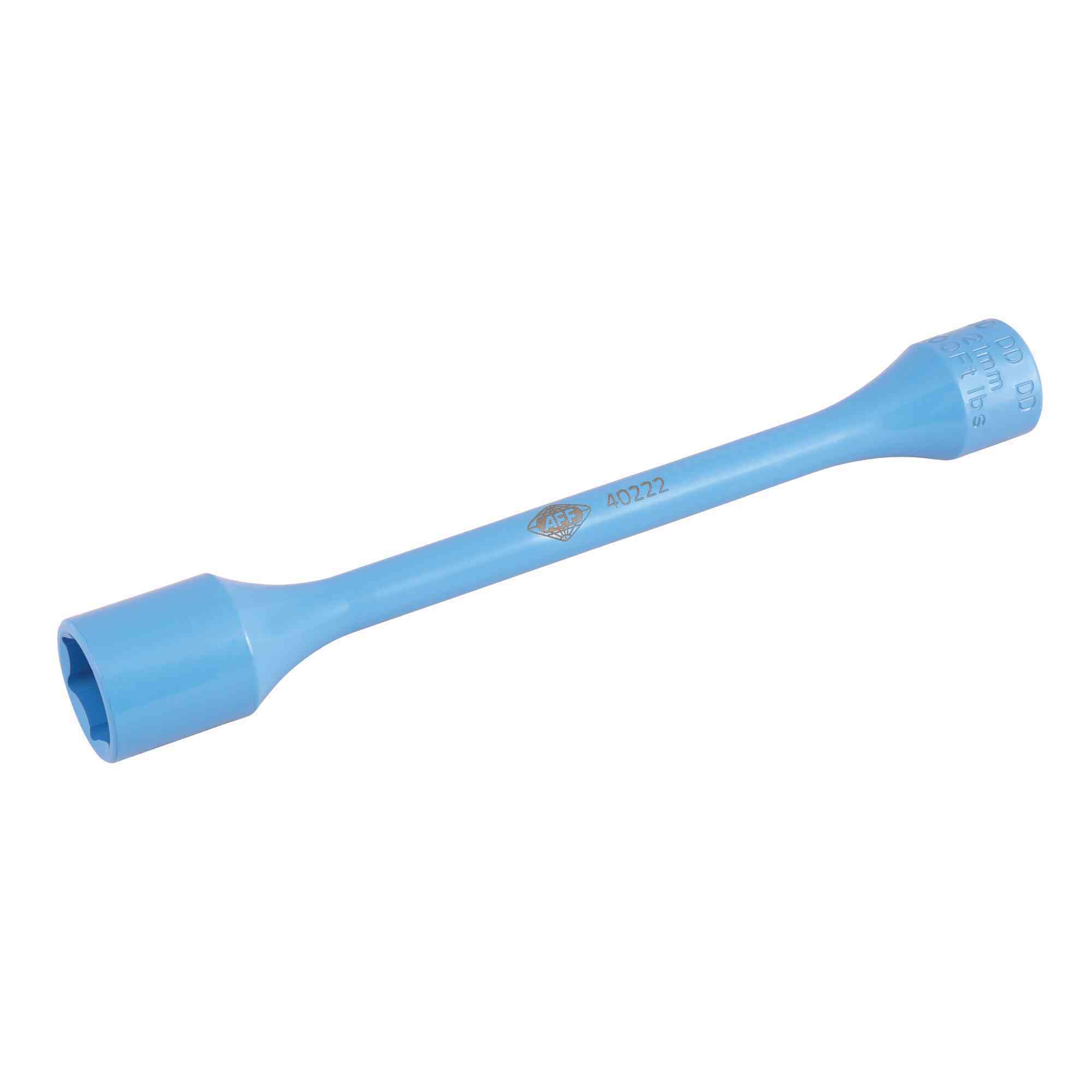 American Forge & Foundry Torque Limiting Socket — 1/2in. Drive, 21mm, 100 ft-lbs., Sky Blue, Model# 40222